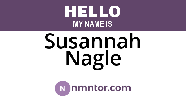 Susannah Nagle