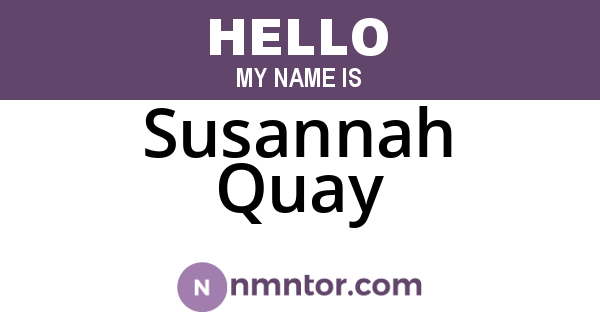 Susannah Quay
