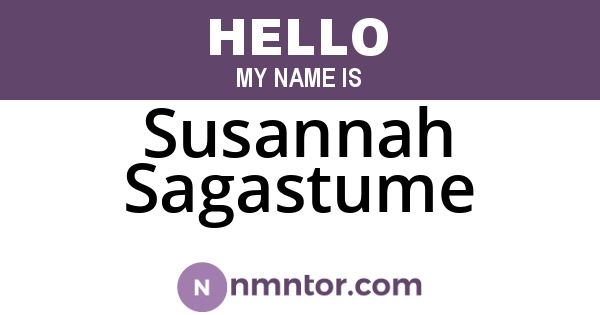 Susannah Sagastume