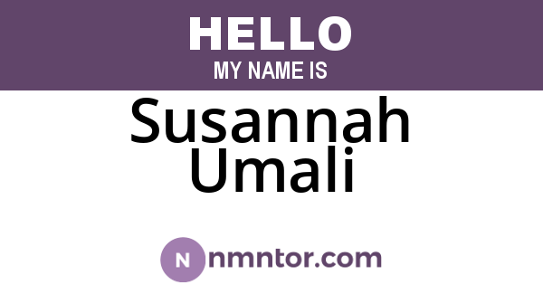 Susannah Umali
