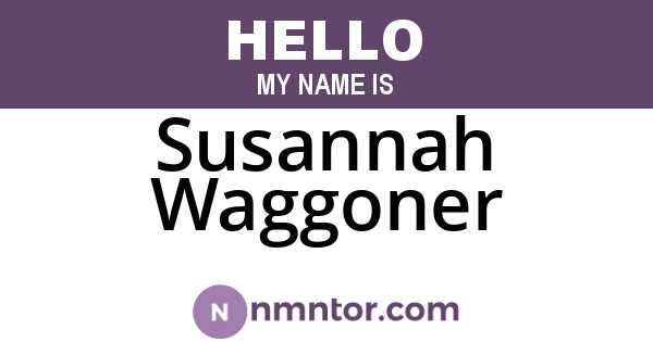 Susannah Waggoner