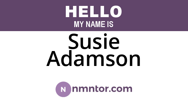 Susie Adamson