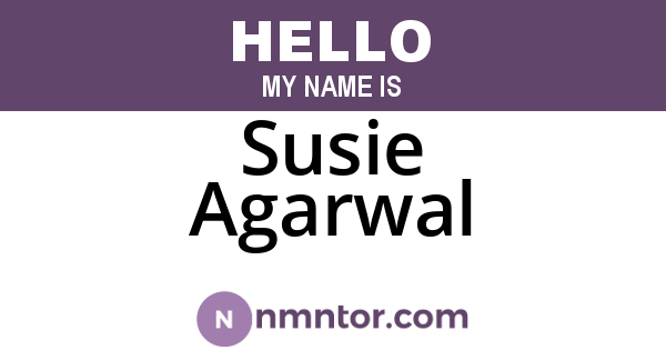 Susie Agarwal