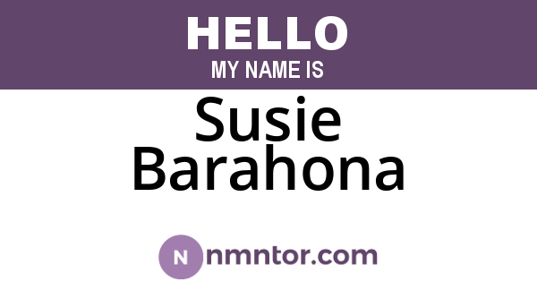 Susie Barahona