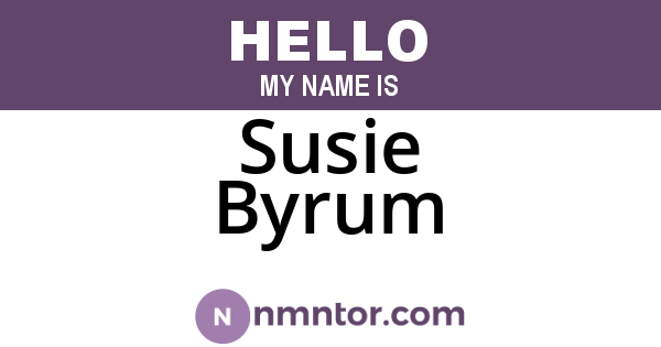 Susie Byrum