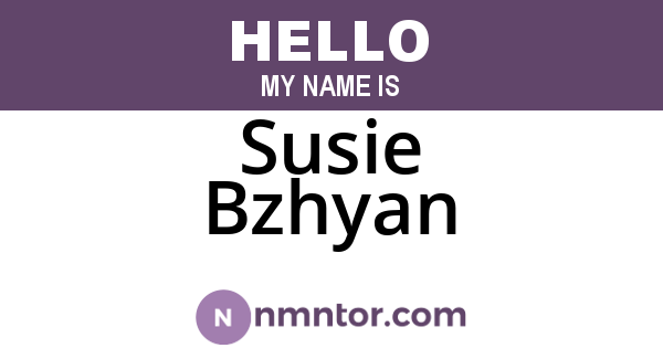Susie Bzhyan