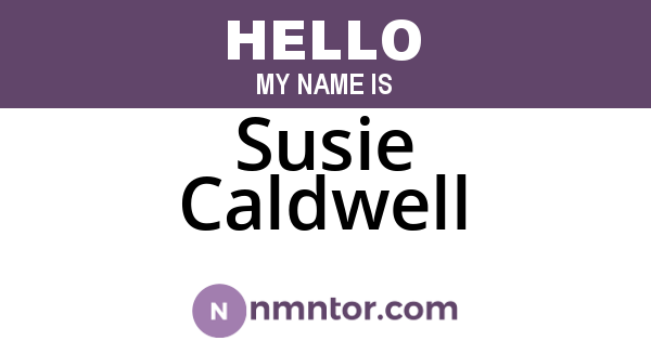 Susie Caldwell