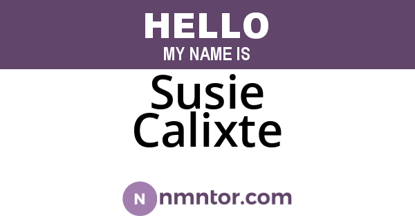 Susie Calixte