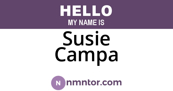 Susie Campa