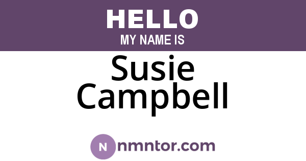 Susie Campbell