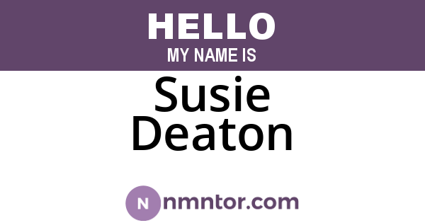 Susie Deaton