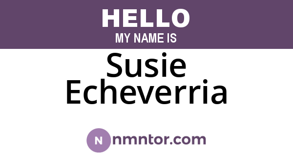Susie Echeverria