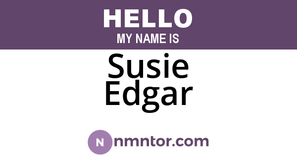 Susie Edgar