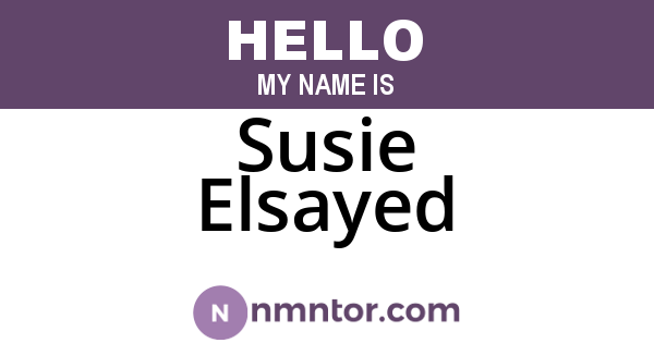 Susie Elsayed
