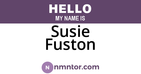 Susie Fuston