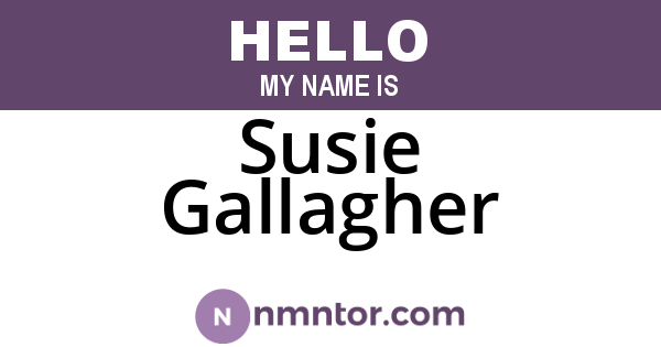 Susie Gallagher