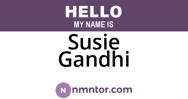 Susie Gandhi