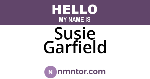 Susie Garfield