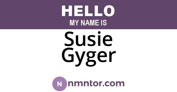 Susie Gyger