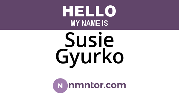 Susie Gyurko
