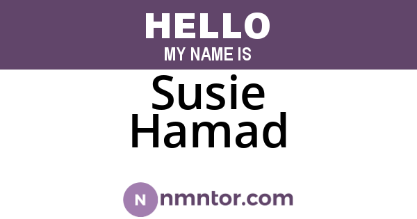 Susie Hamad