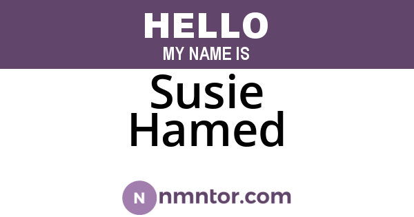 Susie Hamed