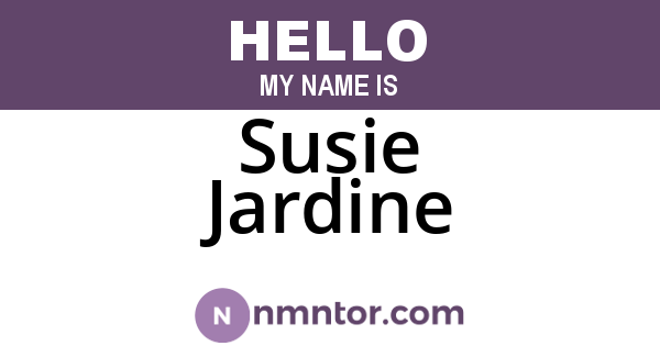 Susie Jardine