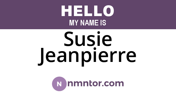 Susie Jeanpierre