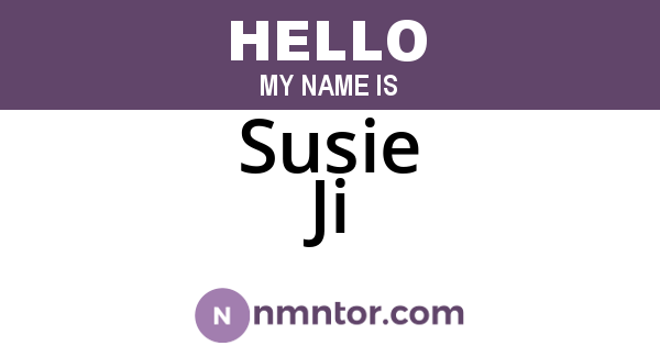 Susie Ji
