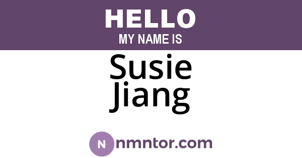 Susie Jiang