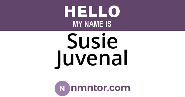 Susie Juvenal