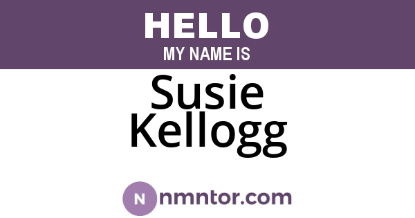 Susie Kellogg