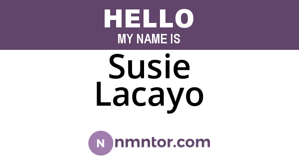 Susie Lacayo
