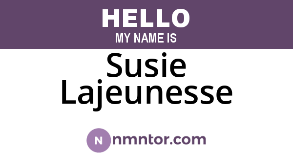 Susie Lajeunesse