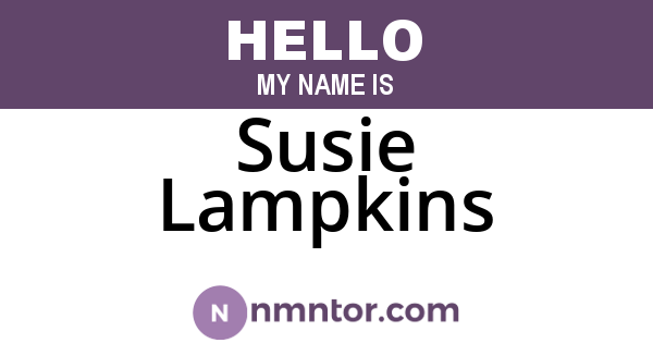 Susie Lampkins