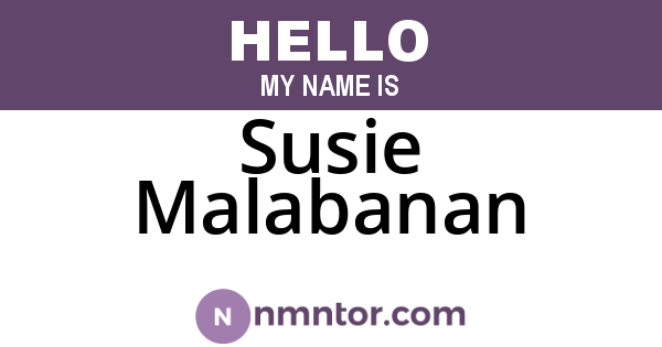 Susie Malabanan