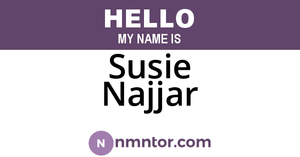 Susie Najjar