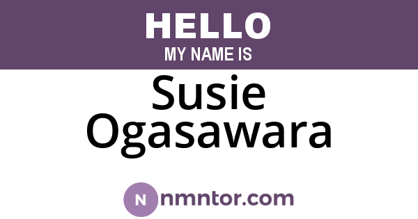 Susie Ogasawara