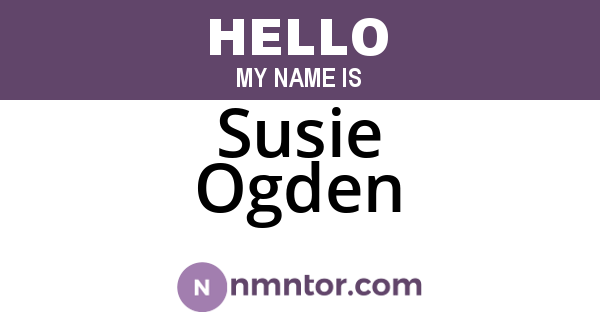 Susie Ogden