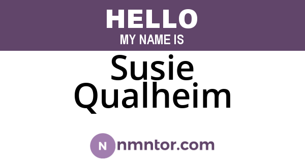 Susie Qualheim