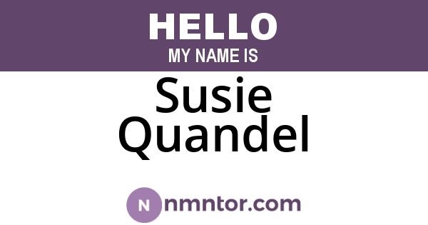 Susie Quandel