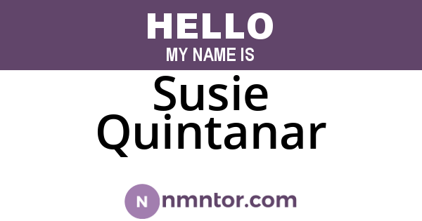 Susie Quintanar
