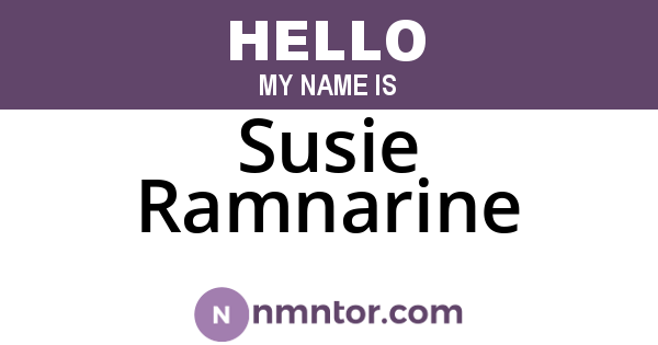 Susie Ramnarine