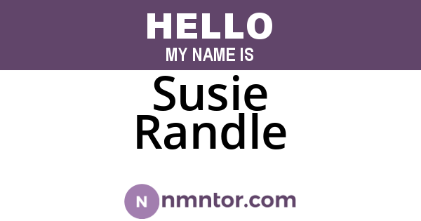 Susie Randle