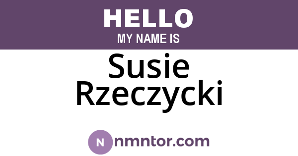 Susie Rzeczycki