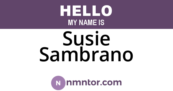 Susie Sambrano