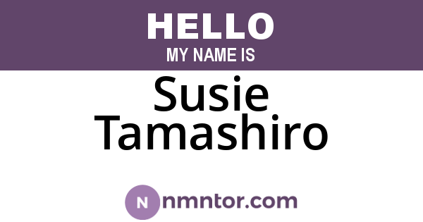Susie Tamashiro