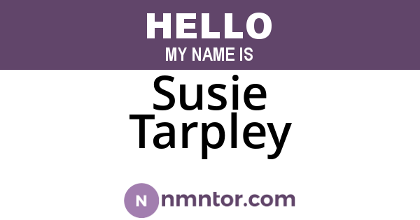 Susie Tarpley