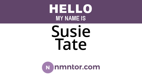 Susie Tate