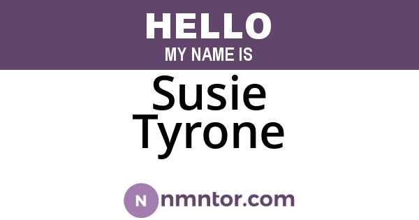 Susie Tyrone
